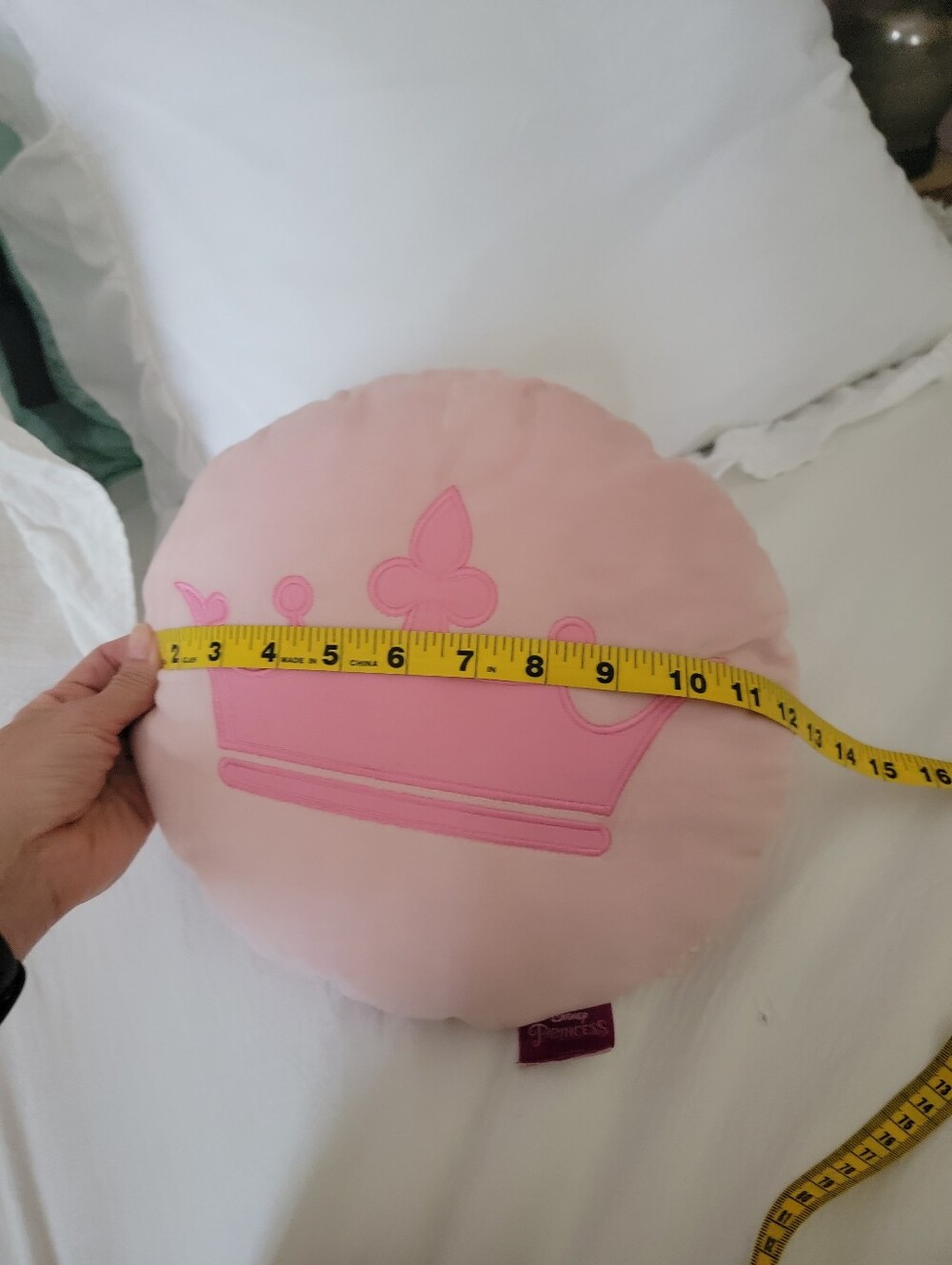 Disney Pink Crown Pillow - Picture 6 of 7